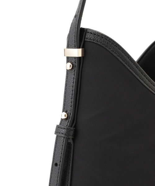 ROPE' PICNIC（ロペピクニック）の「【ちゃんと+かわいい保証】me fit BAG コンビフィットワンショルダーミドルバッグ/軽量・撥水（ショルダーバッグ・レディース・ブラック/キナリ/グレー系その他・FREE）」の10枚目の写真