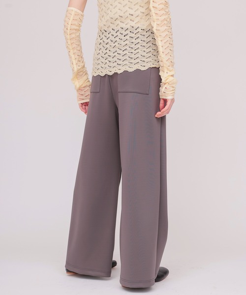 DRESSLAVE(ドレスレイブ)の「comfortable straight pants(コンフォータブルストレートパンツ)(スラックス・レディース・グレー/ブラック・38)」の4枚目の写真