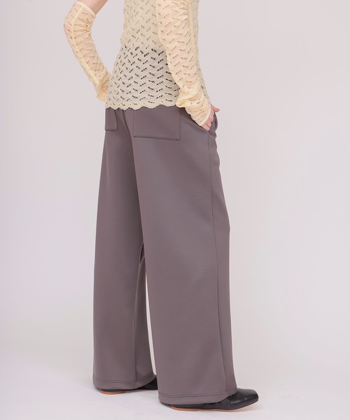 DRESSLAVE(ドレスレイブ)の「comfortable straight pants(コンフォータブルストレートパンツ)(スラックス・レディース・グレー/ブラック・38)」の5枚目の写真