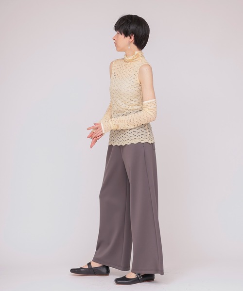 DRESSLAVE(ドレスレイブ)の「comfortable straight pants(コンフォータブルストレートパンツ)(スラックス・レディース・グレー/ブラック・38)」の20枚目の写真