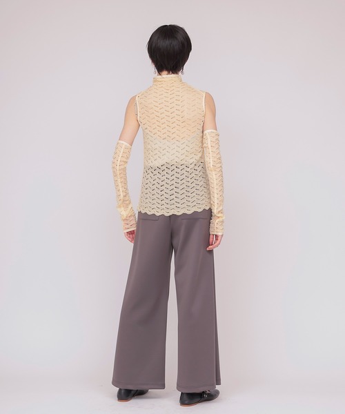 DRESSLAVE(ドレスレイブ)の「comfortable straight pants(コンフォータブルストレートパンツ)(スラックス・レディース・グレー/ブラック・38)」の21枚目の写真