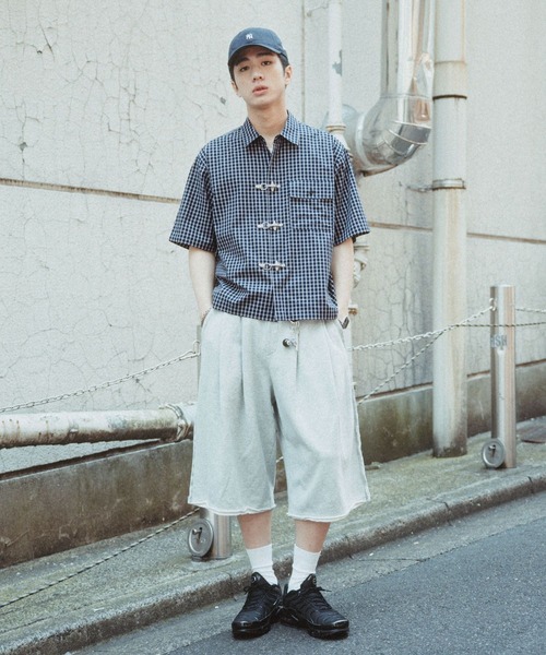 RAGEBLUE（レイジブルー）の「Firemen Buckle Check Shirts/ファイヤーマンバックル/チェックシャツ（シャツ/ブラウス・メンズ・ライトベージュ/ブラウン/ネイビー・MEDIUM/LARGE）」の21枚目の写真