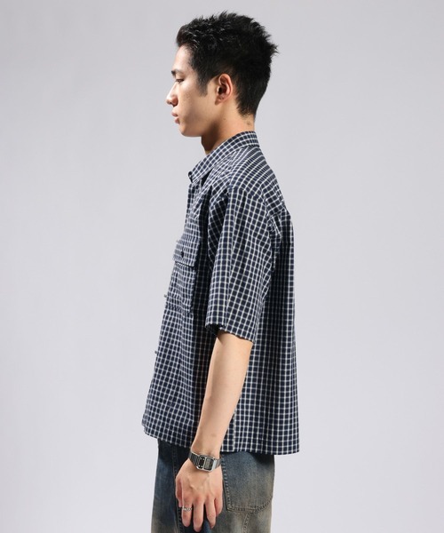 RAGEBLUE（レイジブルー）の「Firemen Buckle Check Shirts/ファイヤーマンバックル/チェックシャツ（シャツ/ブラウス・メンズ・ライトベージュ/ブラウン/ネイビー・MEDIUM/LARGE）」の13枚目の写真