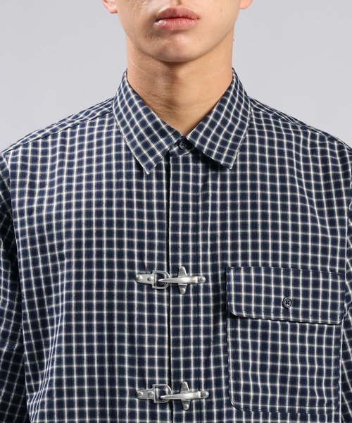 RAGEBLUE（レイジブルー）の「Firemen Buckle Check Shirts/ファイヤーマンバックル/チェックシャツ（シャツ/ブラウス・メンズ・ライトベージュ/ブラウン/ネイビー・MEDIUM/LARGE）」の10枚目の写真