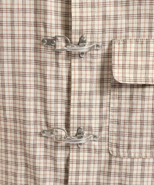 RAGEBLUE（レイジブルー）の「Firemen Buckle Check Shirts/ファイヤーマンバックル/チェックシャツ（シャツ/ブラウス・メンズ・ライトベージュ/ブラウン/ネイビー・MEDIUM/LARGE）」の6枚目の写真