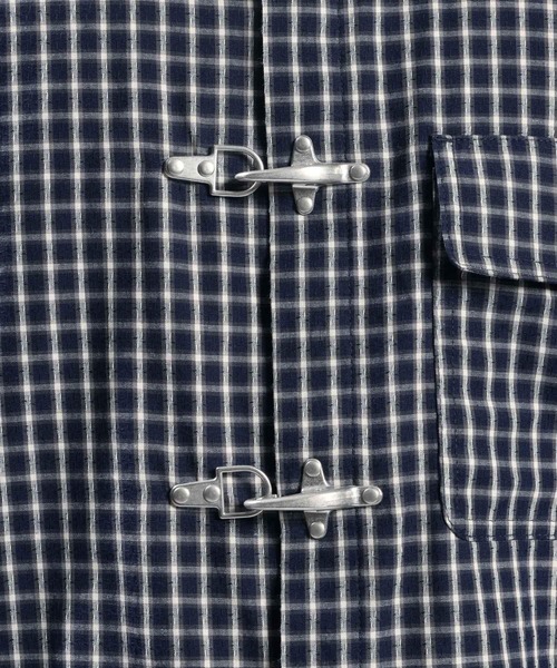 RAGEBLUE（レイジブルー）の「Firemen Buckle Check Shirts/ファイヤーマンバックル/チェックシャツ（シャツ/ブラウス・メンズ・ライトベージュ/ブラウン/ネイビー・MEDIUM/LARGE）」の4枚目の写真