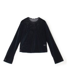 SIMONE WILD MESH VELVET EASY LS メッシュベルベット ロングスリーブTシャツ