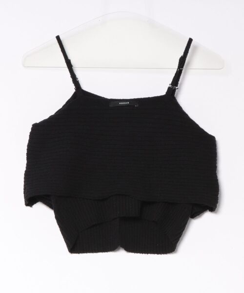 EMODA(エモダ)の「WIDE RIB TWIST OFF SHOULDER KN(ニット/セーター・レディース・ブラック/ピンク/グレー・FREE)」の4枚目の写真