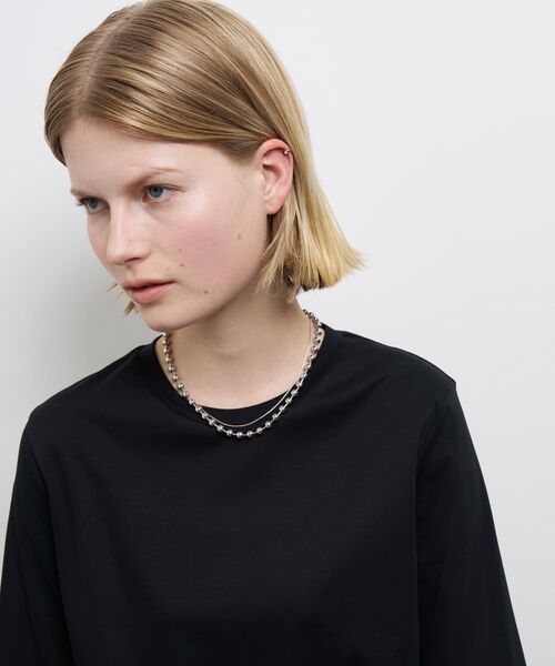 LANVIN en Bleu(ランバンオンブルー)の「ボールチェーンネックレス(ネックレス・レディース・シルバー・FREE)」の6枚目の写真