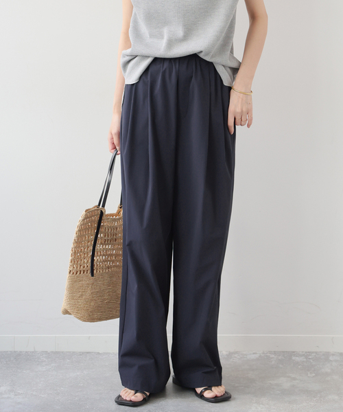 JOURNAL STANDARD relume（ジャーナルスタンダード　レリューム）の「［UVカット］撥水タックイージーパンツ（その他パンツ・レディース・ネイビー/カーキ・38/36）」の13枚目の写真