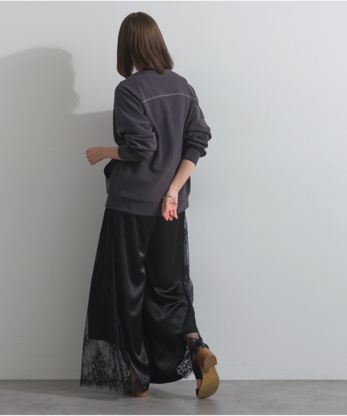 OandI(オーアンドアイ)の「サテンxレースタックパンツ(その他パンツ・レディース・ブラック/ホワイト・M)」の19枚目の写真