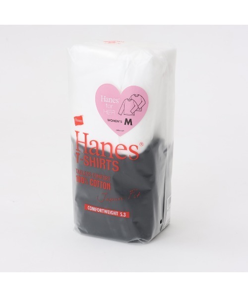 HANES(ヘインズ)の「Hanes/ヘインズ 2P Hanes Japan Fit for HER クルーネックロングスリーブT(Tシャツ/カットソー・レディース・ブラウン系その他/その他5・M/L)」の2枚目の写真