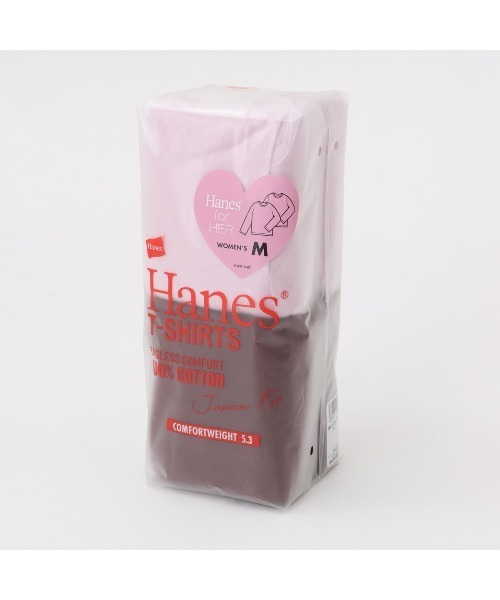 HANES(ヘインズ)の「Hanes/ヘインズ 2P Hanes Japan Fit for HER クルーネックロングスリーブT(Tシャツ/カットソー・レディース・ブラウン系その他/その他5・M/L)」の1枚目の写真