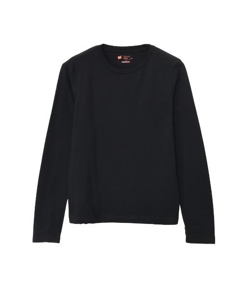 HANES(ヘインズ)の「Hanes/ヘインズ 2P Hanes Japan Fit for HER クルーネックロングスリーブT(Tシャツ/カットソー・レディース・ブラウン系その他/その他5・M/L)」の4枚目の写真