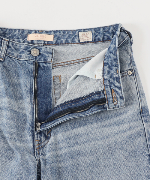 Spick & Span(スピックアンドスパン)の「《別注》SOMETHING for SS ELSA STRAIGHT(デニムパンツ・レディース・ネイビー/サックスブルー・LARGE/MEDIUM/SMALL/X-SMALL)」の22枚目の写真