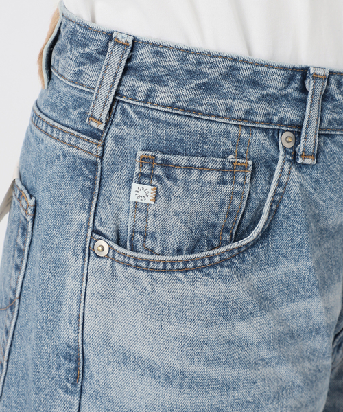 Spick & Span(スピックアンドスパン)の「《別注》SOMETHING for SS ELSA STRAIGHT(デニムパンツ・レディース・ネイビー/サックスブルー・LARGE/MEDIUM/SMALL/X-SMALL)」の11枚目の写真