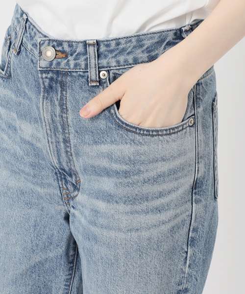 Spick & Span(スピックアンドスパン)の「《別注》SOMETHING for SS ELSA STRAIGHT(デニムパンツ・レディース・ネイビー/サックスブルー・LARGE/MEDIUM/SMALL/X-SMALL)」の12枚目の写真