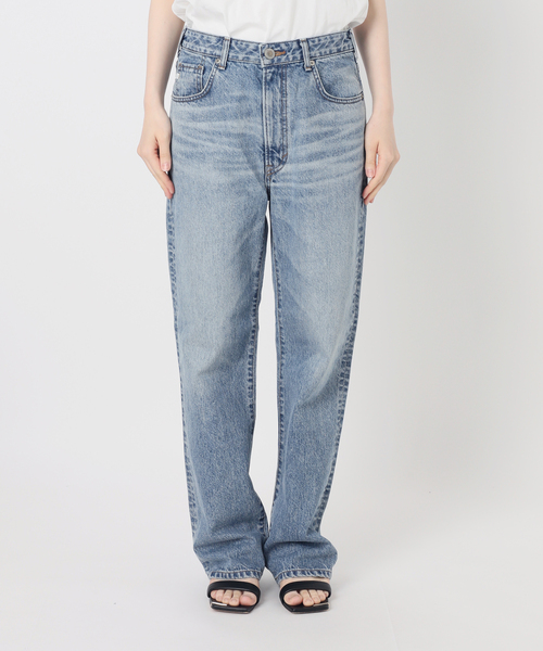 Spick & Span(スピックアンドスパン)の「《別注》SOMETHING for SS ELSA STRAIGHT(デニムパンツ・レディース・ネイビー/サックスブルー・LARGE/MEDIUM/SMALL/X-SMALL)」の7枚目の写真