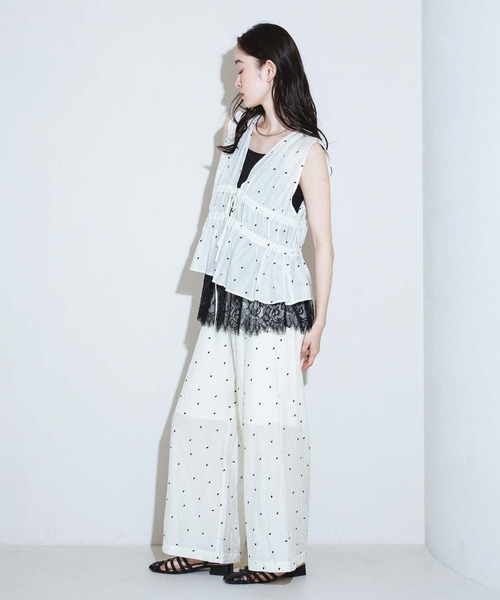LAKOLE（ラコレ）の「＜接触冷感＞ドット刺繍ビスチェ / 848938（その他トップス・レディース・ブルー/ブラック/アイボリー・FREE）」の13枚目の写真