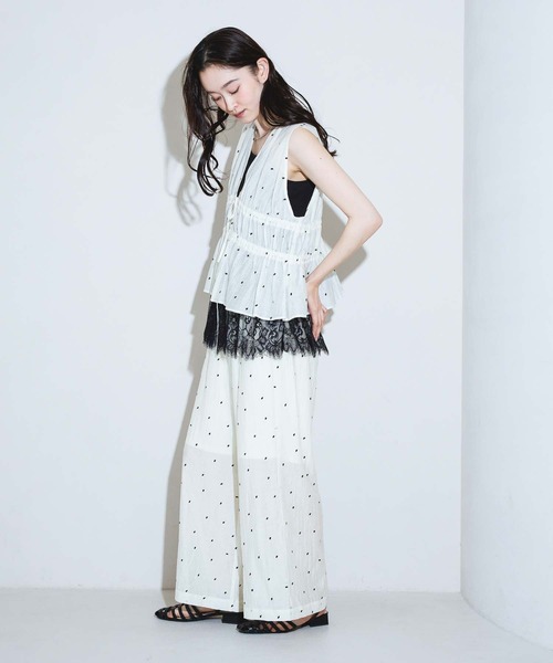 LAKOLE（ラコレ）の「＜接触冷感＞ドット刺繍ビスチェ / 848938（その他トップス・レディース・ブルー/ブラック/アイボリー・FREE）」の14枚目の写真