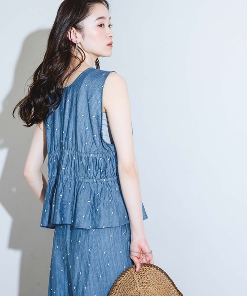 LAKOLE（ラコレ）の「＜接触冷感＞ドット刺繍ビスチェ / 848938（その他トップス・レディース・ブルー/ブラック/アイボリー・FREE）」の19枚目の写真