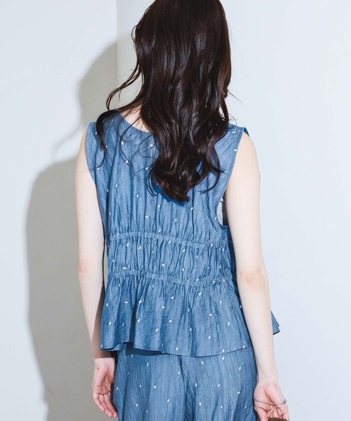 LAKOLE（ラコレ）の「＜接触冷感＞ドット刺繍ビスチェ / 848938（その他トップス・レディース・ブルー/ブラック/アイボリー・FREE）」の20枚目の写真