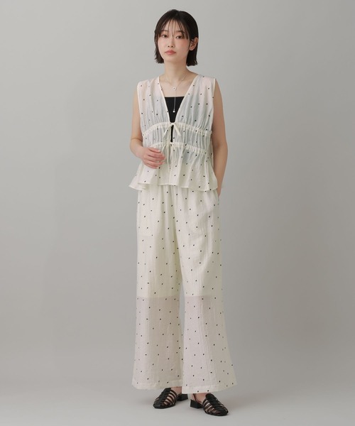 LAKOLE（ラコレ）の「＜接触冷感＞ドット刺繍ビスチェ / 848938（その他トップス・レディース・ブルー/ブラック/アイボリー・FREE）」の22枚目の写真