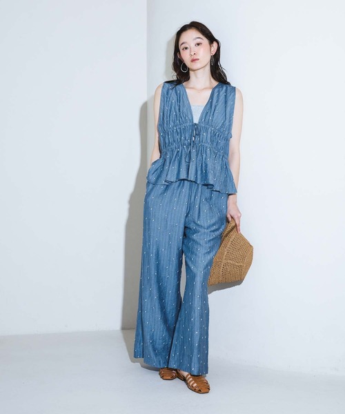 LAKOLE(ラコレ)の「<接触冷感>ドット刺繍ビスチェ / 848938(その他トップス・レディース・ブルー/ブラック/アイボリー・FREE)」の14枚目の写真