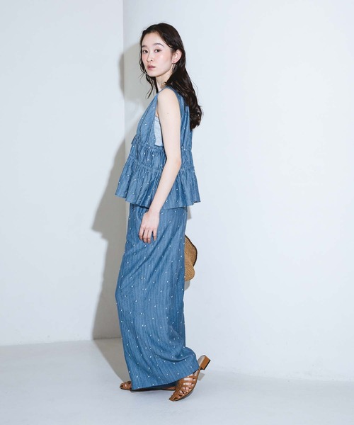 LAKOLE(ラコレ)の「<接触冷感>ドット刺繍ビスチェ / 848938(その他トップス・レディース・ブルー/ブラック/アイボリー・FREE)」の16枚目の写真