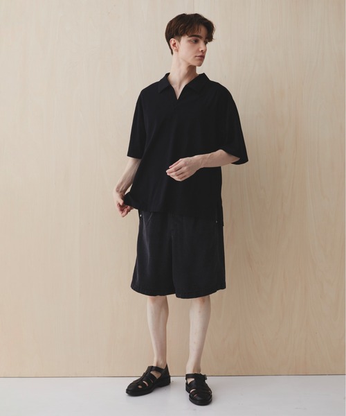 PUBLIC TOKYO(パブリックトウキョウ)の「PUBLIC DENIM TRO BUGGY SHORTS(その他パンツ・メンズ・ダークグレー/ダークインディゴブルー・1/2)」の7枚目の写真