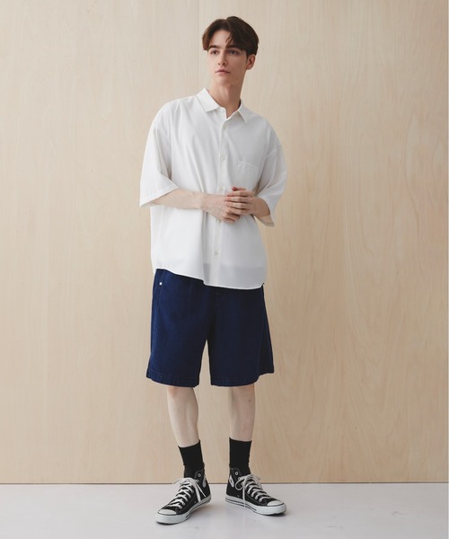 PUBLIC TOKYO(パブリックトウキョウ)の「PUBLIC DENIM TRO BUGGY SHORTS(その他パンツ・メンズ・ダークグレー/ダークインディゴブルー・1/2)」の22枚目の写真