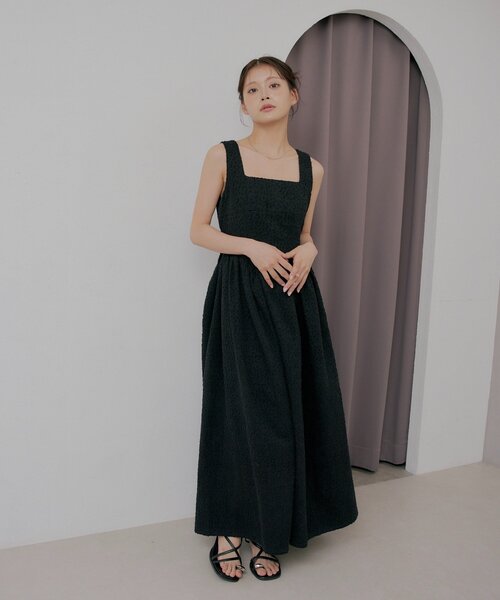 Chico(チコ)の「【SALON by Chico】フリンジデニムタンクワンピース(ワンピース・レディース・ブラック/ホワイト・FREE)」の15枚目の写真