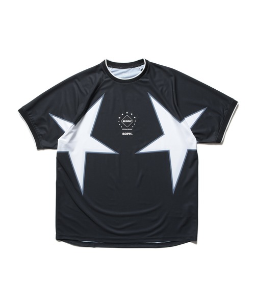 F.C.Real Bristol(エフシーレアルブリストル)の「STAR S/S GAME SHIRT(Tシャツ/カットソー・メンズ・オフホワイト/ピンク/ブラック・MEDIUM/LARGE/SMALL/X-LARGE)」の1枚目の写真