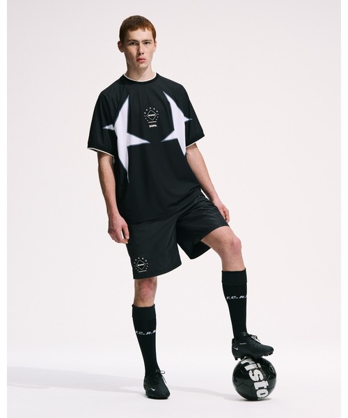 F.C.Real Bristol(エフシーレアルブリストル)の「STAR S/S GAME SHIRT(Tシャツ/カットソー・メンズ・オフホワイト/ピンク/ブラック・MEDIUM/LARGE/SMALL/X-LARGE)」の6枚目の写真