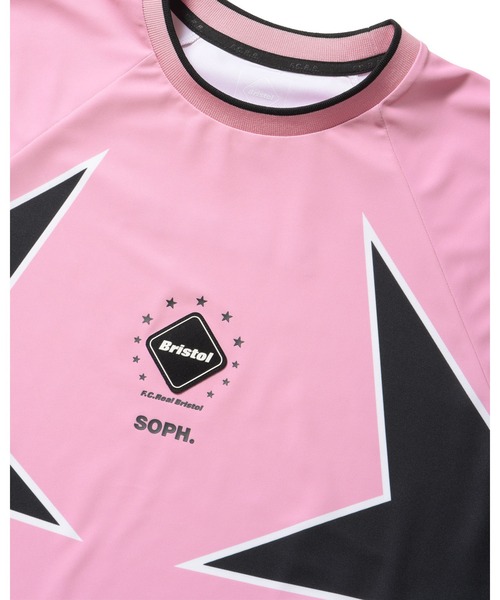 F.C.Real Bristol(エフシーレアルブリストル)の「STAR S/S GAME SHIRT(Tシャツ/カットソー・メンズ・オフホワイト/ピンク/ブラック・MEDIUM/LARGE/SMALL/X-LARGE)」の17枚目の写真