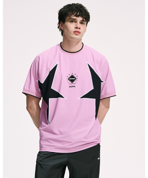 F.C.Real Bristol(エフシーレアルブリストル)の「STAR S/S GAME SHIRT(Tシャツ/カットソー・メンズ・オフホワイト/ピンク/ブラック・MEDIUM/LARGE/SMALL/X-LARGE)」の15枚目の写真