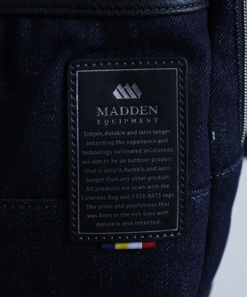 MADDEN EQUIPMENT(メデン イクイップメント)の「MADDEN EQUIPMENT デニム MAJESTY ボディバッグ(ボディバッグ/ウエストポーチ・メンズ・ブラック/ネイビー・フリー)」の8枚目の写真