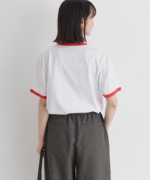 HONEYSUCKLE ROSE(ハニーサックルローズ)の「HONEYSUCKLE ROSE(ハニーサックルローズ)アニマルリンガーTシャツ(Tシャツ/カットソー・レディース・グリーン系その他2/チャコール/レッド系2・05/04)」の16枚目の写真