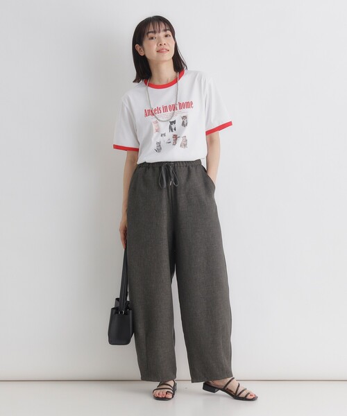 HONEYSUCKLE ROSE(ハニーサックルローズ)の「HONEYSUCKLE ROSE(ハニーサックルローズ)アニマルリンガーTシャツ(Tシャツ/カットソー・レディース・グリーン系その他2/チャコール/レッド系2・05/04)」の17枚目の写真