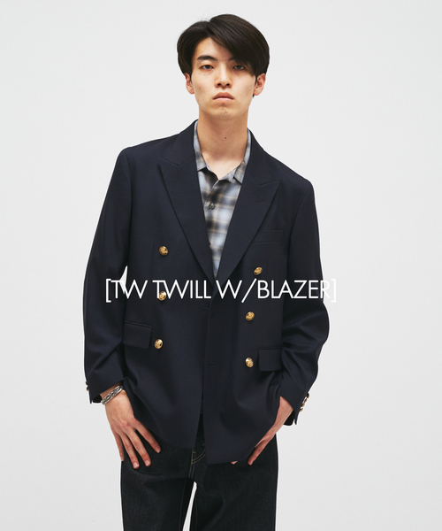 JOURNAL STANDARD(ジャーナルスタンダード)の「TWツイル ダブル ブレザー(テーラードジャケット・メンズ・ネイビー・MEDIUM/LARGE)」の1枚目の写真