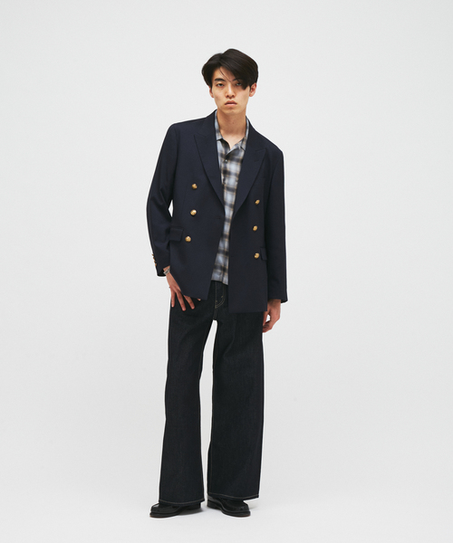 JOURNAL STANDARD(ジャーナルスタンダード)の「TWツイル ダブル ブレザー(テーラードジャケット・メンズ・ネイビー・MEDIUM/LARGE)」の2枚目の写真