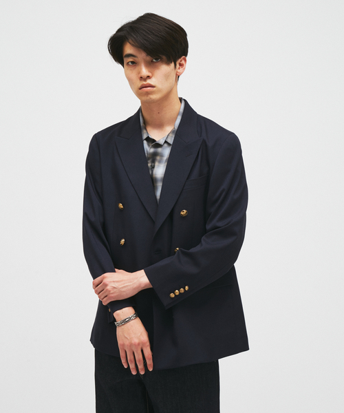 JOURNAL STANDARD(ジャーナルスタンダード)の「TWツイル ダブル ブレザー(テーラードジャケット・メンズ・ネイビー・MEDIUM/LARGE)」の5枚目の写真