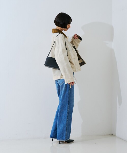 Barbour(バブアー)の「【Barbour/バブアー】 シャワープルーフショート丈ジャケット / ブルゾン / MEDLAND SHOWERPROOFJK(ブルゾン・レディース・アイボリー/カーキ・フリー)」の18枚目の写真