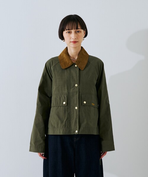 Barbour(バブアー)の「【Barbour/バブアー】 シャワープルーフショート丈ジャケット / ブルゾン / MEDLAND SHOWERPROOFJK(ブルゾン・レディース・アイボリー/カーキ・フリー)」の19枚目の写真