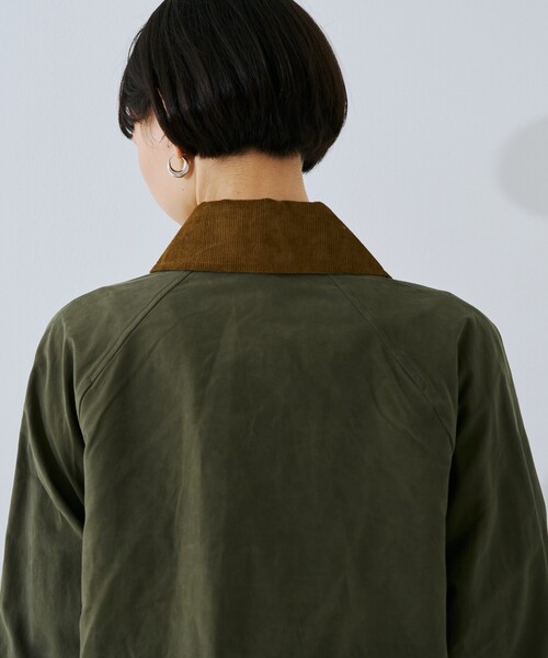 Barbour(バブアー)の「【Barbour/バブアー】 シャワープルーフショート丈ジャケット / ブルゾン / MEDLAND SHOWERPROOFJK(ブルゾン・レディース・アイボリー/カーキ・フリー)」の14枚目の写真