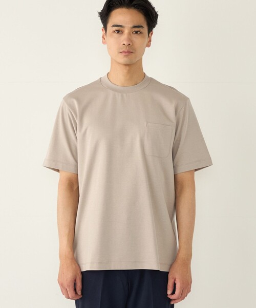 SHIPS Colors（シップス カラーズ）の「SHIPS Colors:〈吸水速乾・遮熱・UVカット〉AVANT(R) 3D ビズ Tシャツ◇（Tシャツ/カットソー・メンズ・グリーン/ネイビー/オフホワイト/ベージュ系・X-LARGE/LARGE/MEDIUM/SMALL）」の16枚目の写真