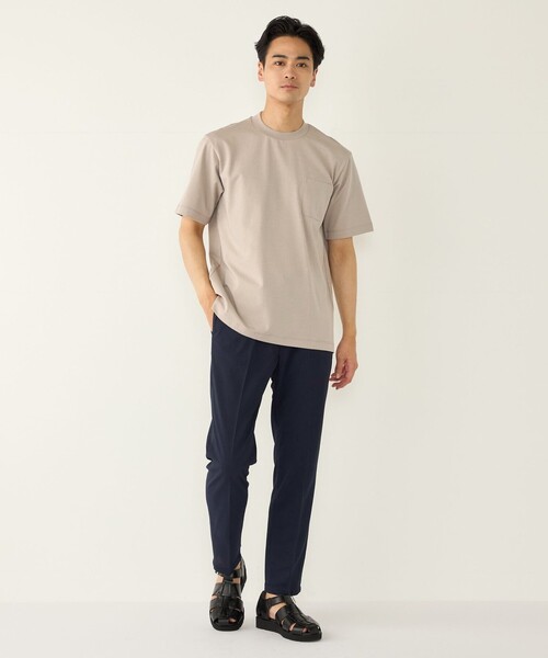 SHIPS Colors（シップス カラーズ）の「SHIPS Colors:〈吸水速乾・遮熱・UVカット〉AVANT(R) 3D ビズ Tシャツ◇（Tシャツ/カットソー・メンズ・グリーン/ネイビー/オフホワイト/ベージュ系・X-LARGE/LARGE/MEDIUM/SMALL）」の19枚目の写真