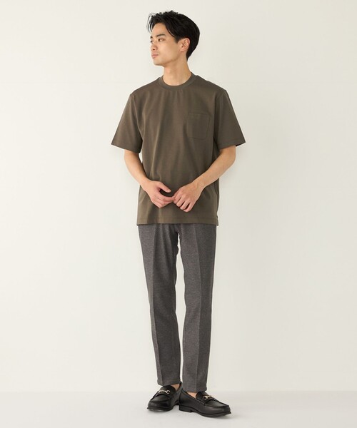 SHIPS Colors（シップス カラーズ）の「SHIPS Colors:〈吸水速乾・遮熱・UVカット〉AVANT(R) 3D ビズ Tシャツ◇（Tシャツ/カットソー・メンズ・グリーン/ネイビー/オフホワイト/ベージュ系・X-LARGE/LARGE/MEDIUM/SMALL）」の21枚目の写真