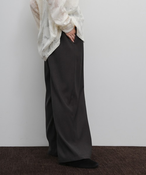 select MOCA Et(セレクトモカエト)の「【Et】Twill Easy Straight Pants(その他パンツ・レディース・チャコールグレー/ブラウン・LARGE/MEDIUM)」の7枚目の写真
