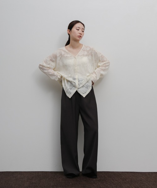 select MOCA Et(セレクトモカエト)の「【Et】Twill Easy Straight Pants(その他パンツ・レディース・チャコールグレー/ブラウン・LARGE/MEDIUM)」の10枚目の写真
